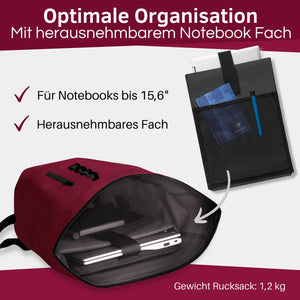 Wasserdichter Rolltop Rucksack "Urban 25" - V2.0
