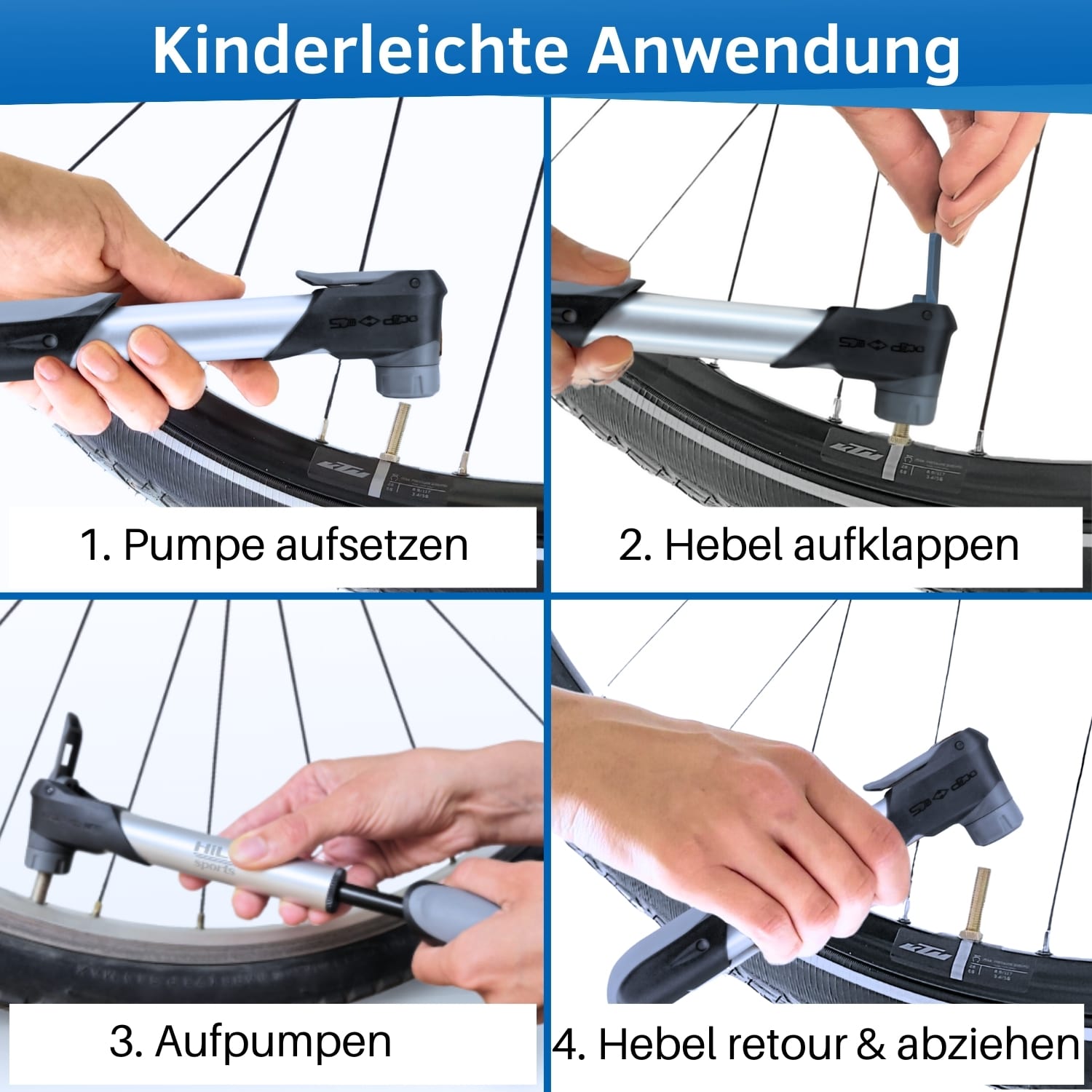 Minipumpe fürs Fahrrad