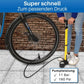 Fahrrad Standpumpe bis zu 11 Bar.