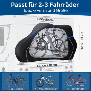 Wohnmobil Fahrradabdeckung fr 2-3 E-Bikes