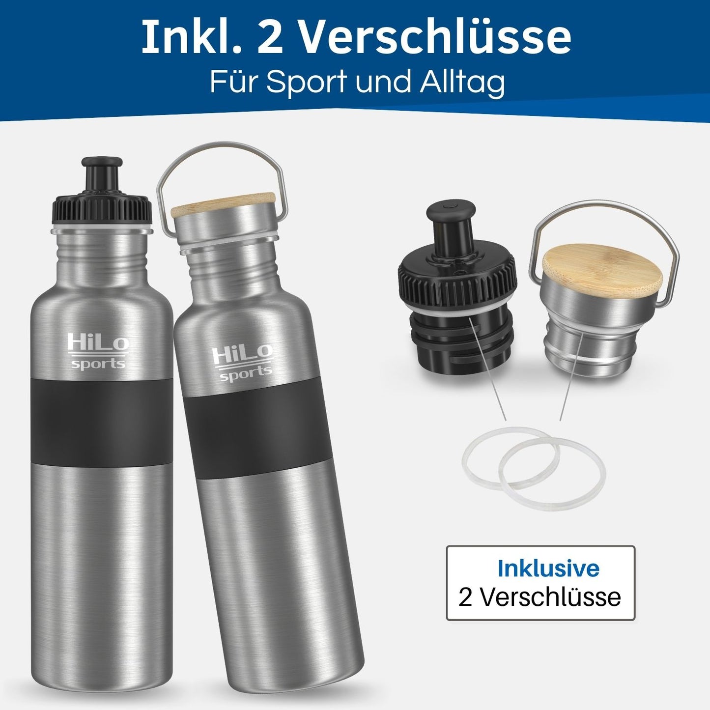 Dichte Fahrrad Flasche aus Edelstahl.