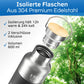 Isolierte Edelstahl Fahrrad Trinkflasche 600ml Volumen