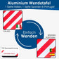 Weiß Rote Wende Warntafel