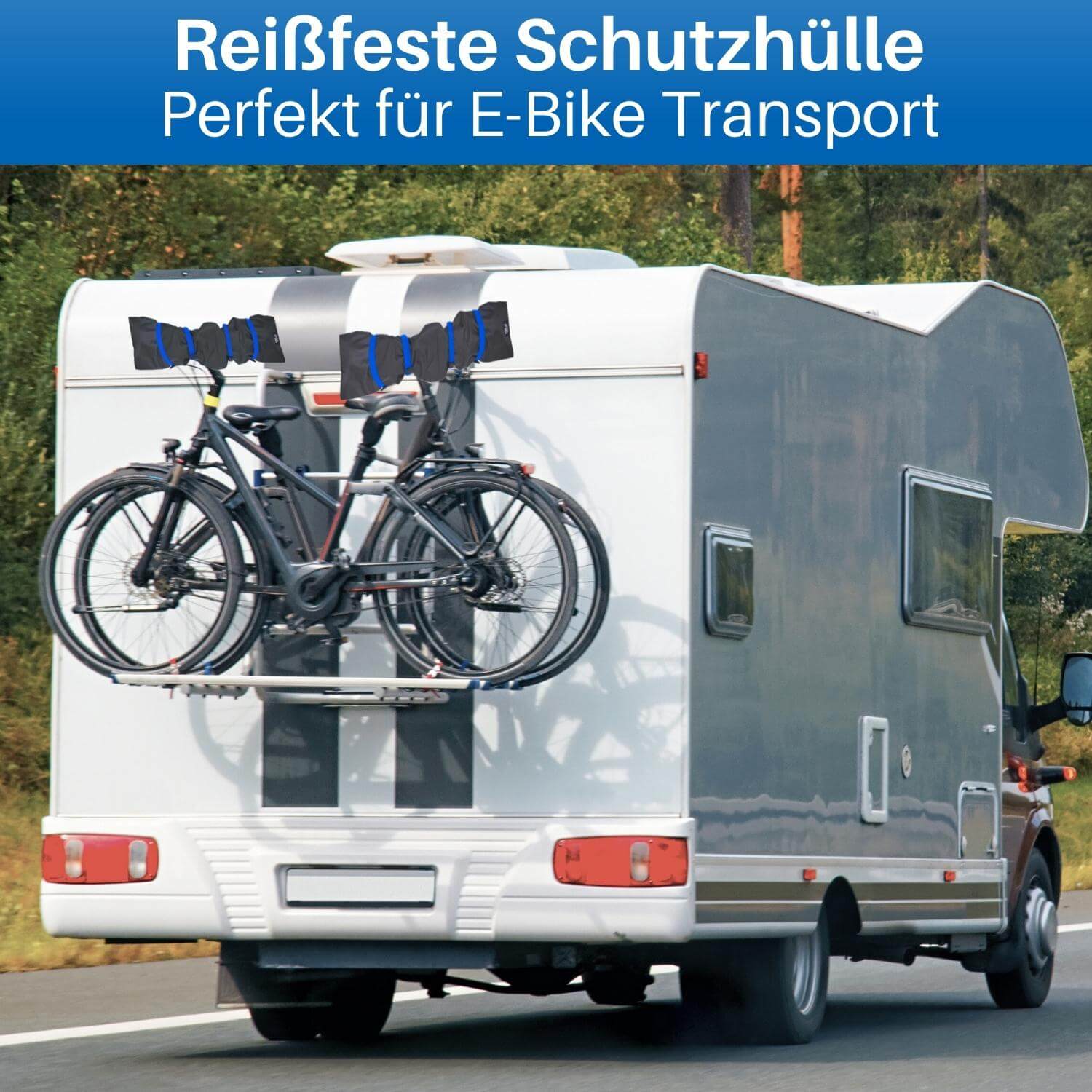 Fahrrad Lenker Schutz perfekt für den Transport.