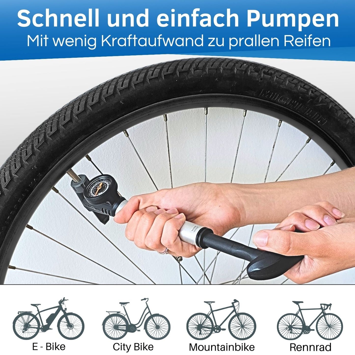 Fahrrad Minipumpe, Pointer