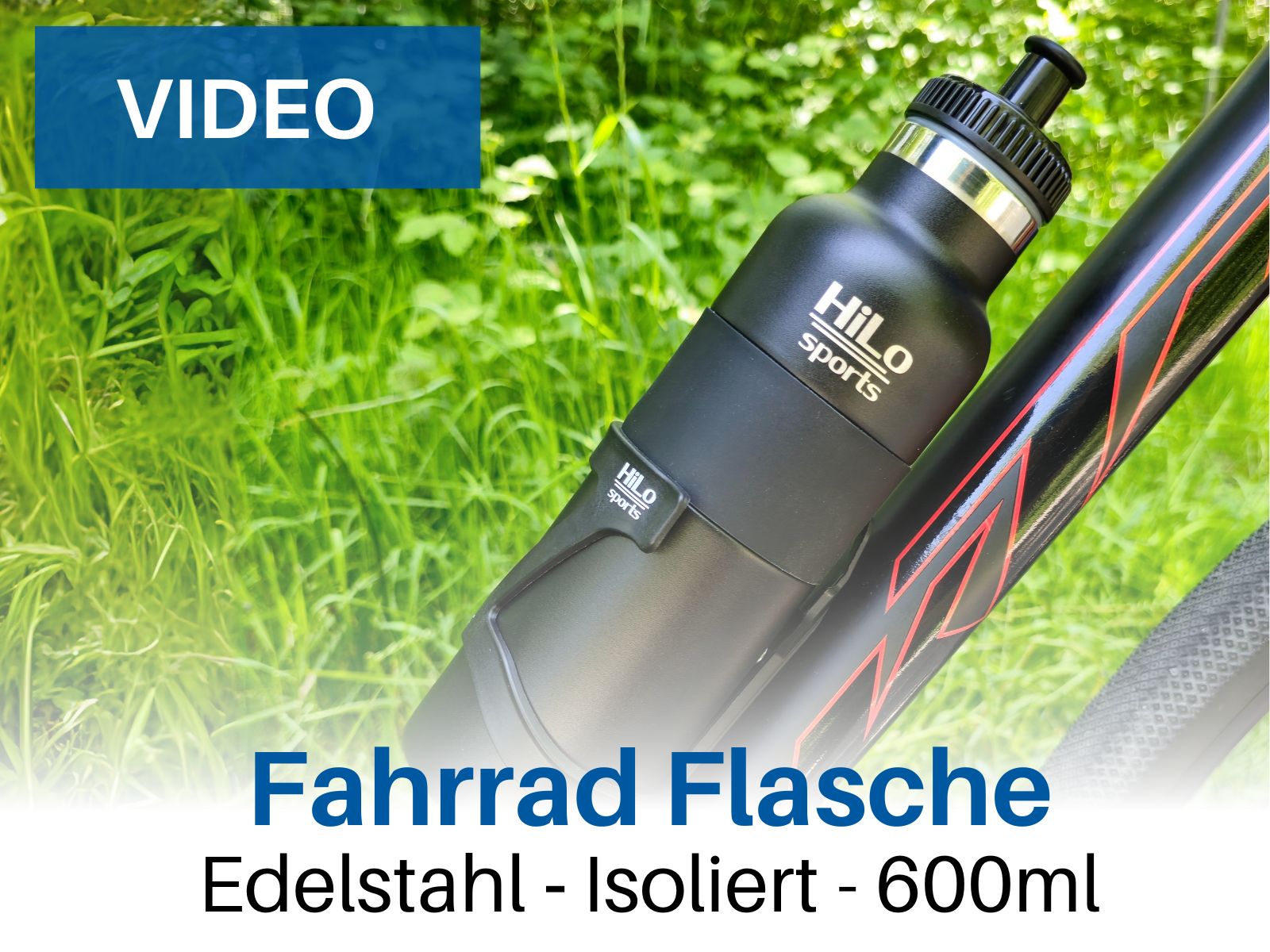 Isolierte Edelstahl Fahrrad Trinkflasche