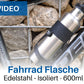 Isolierte Fahrrad Trinkflasche Edelstahl , 600ml