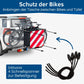 Warntafel für Fahrradträger Italien und Spanien