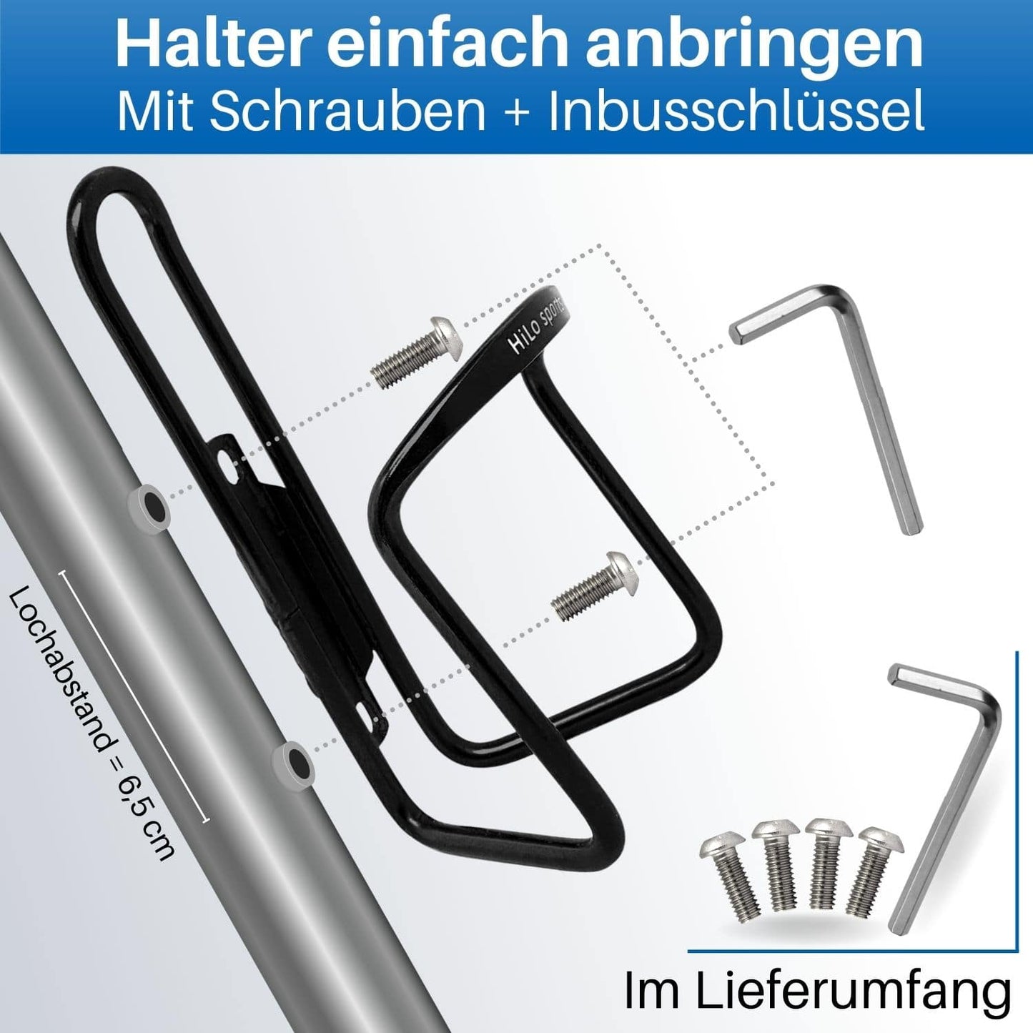 Fahrrad Flaschenhalter aus Aluminium