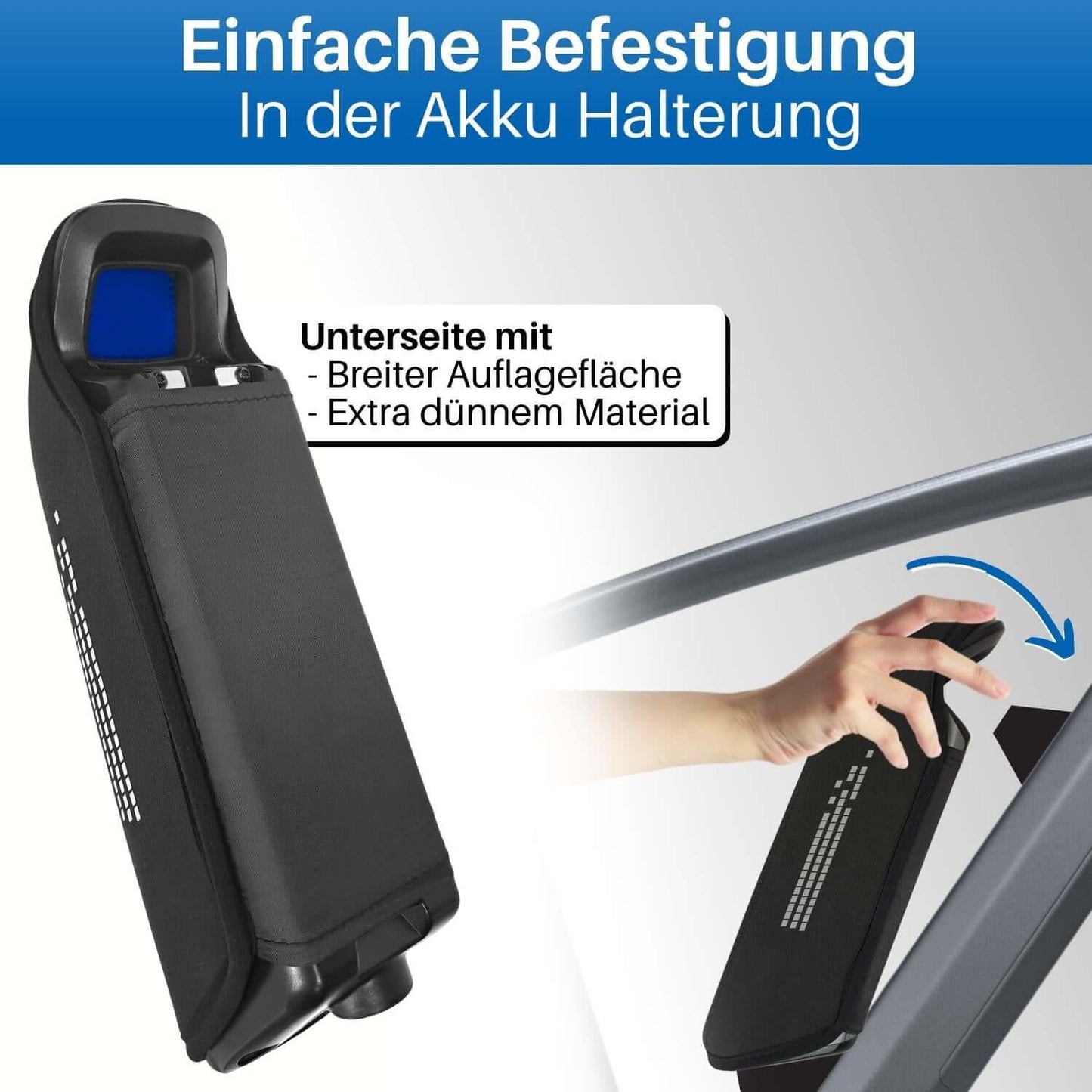 Akku Schutz aus Neopren Material für Bosch Akkus.