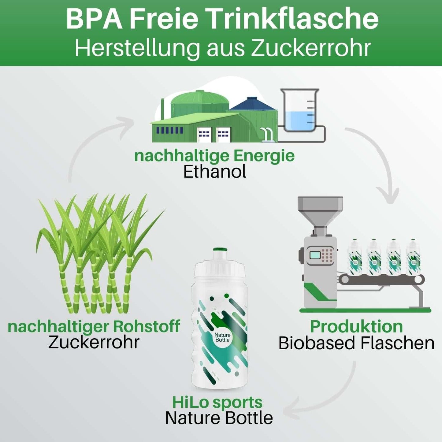 2er Set 500ml Bio basierte Fahrrad Trinkflaschen online bestellen.