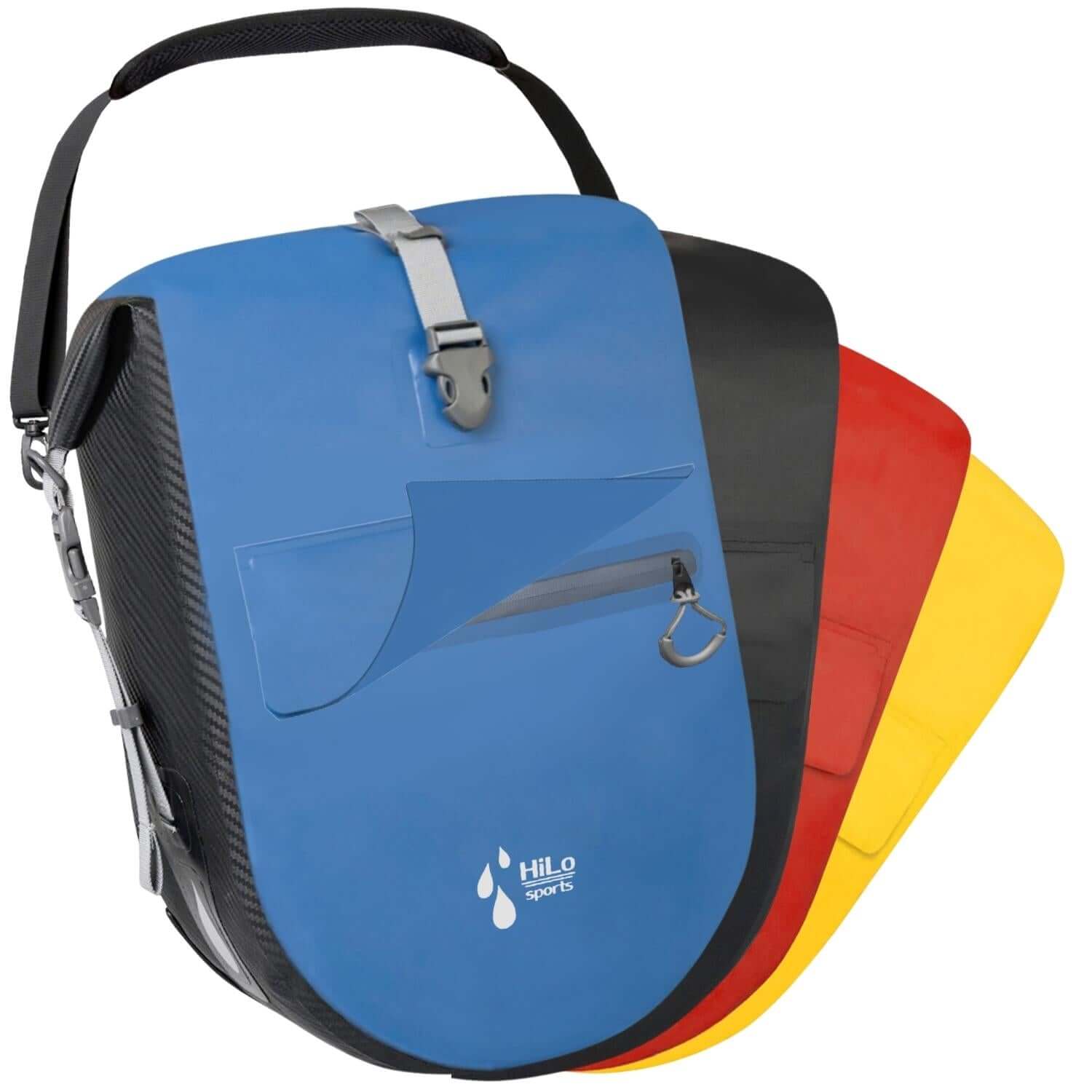 Die Gepäcktasche fürs Fahrrad in blau.