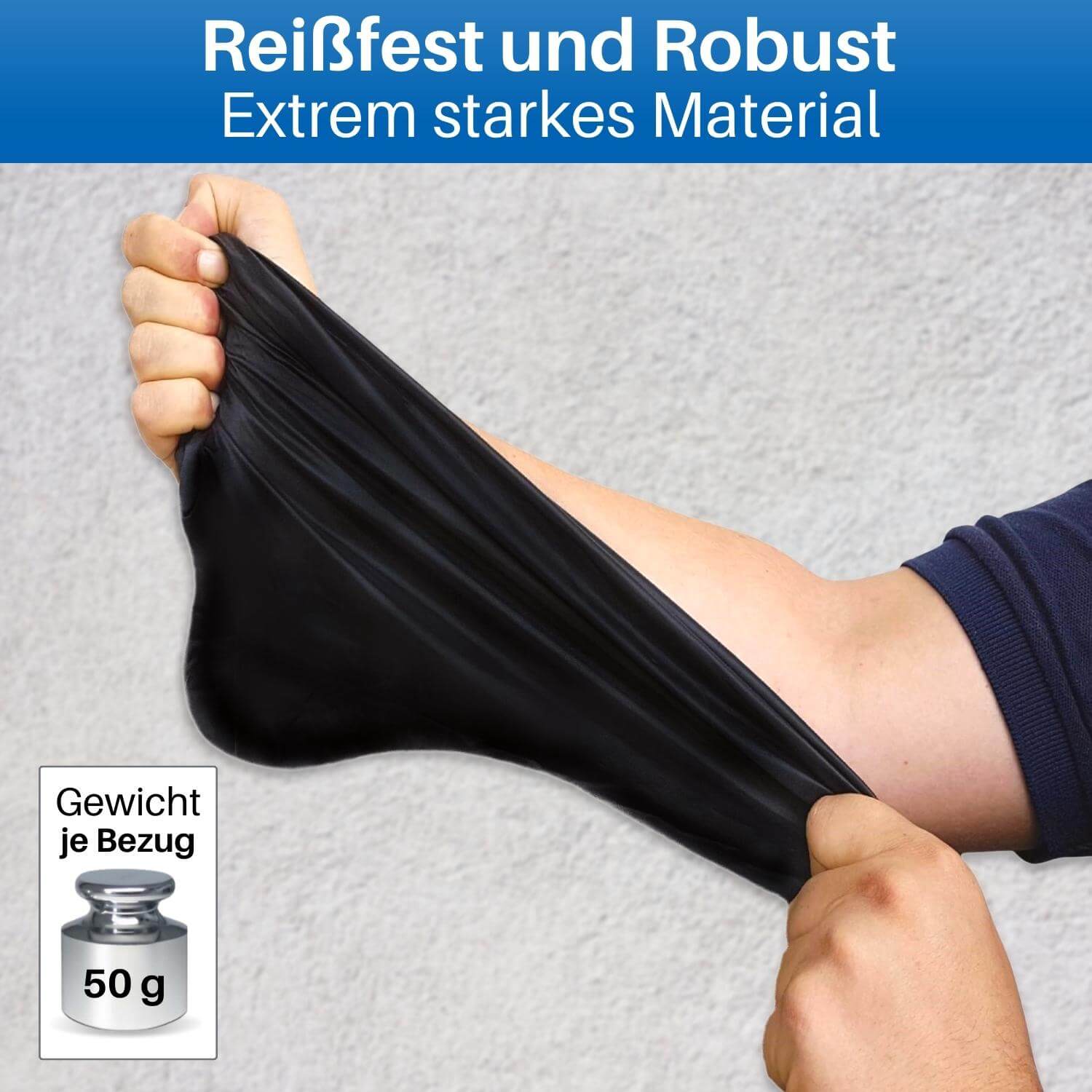 Der Sattel Überzug ist reißfest.